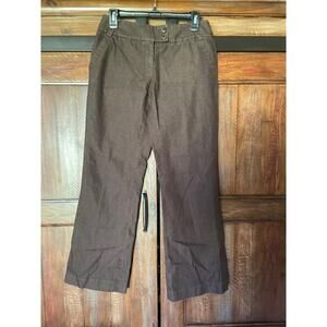 Kenneth Cole Size‎ 6 Women's Lightweight Cotton Pants Brown